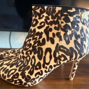 Leopard Print Ankle Boots